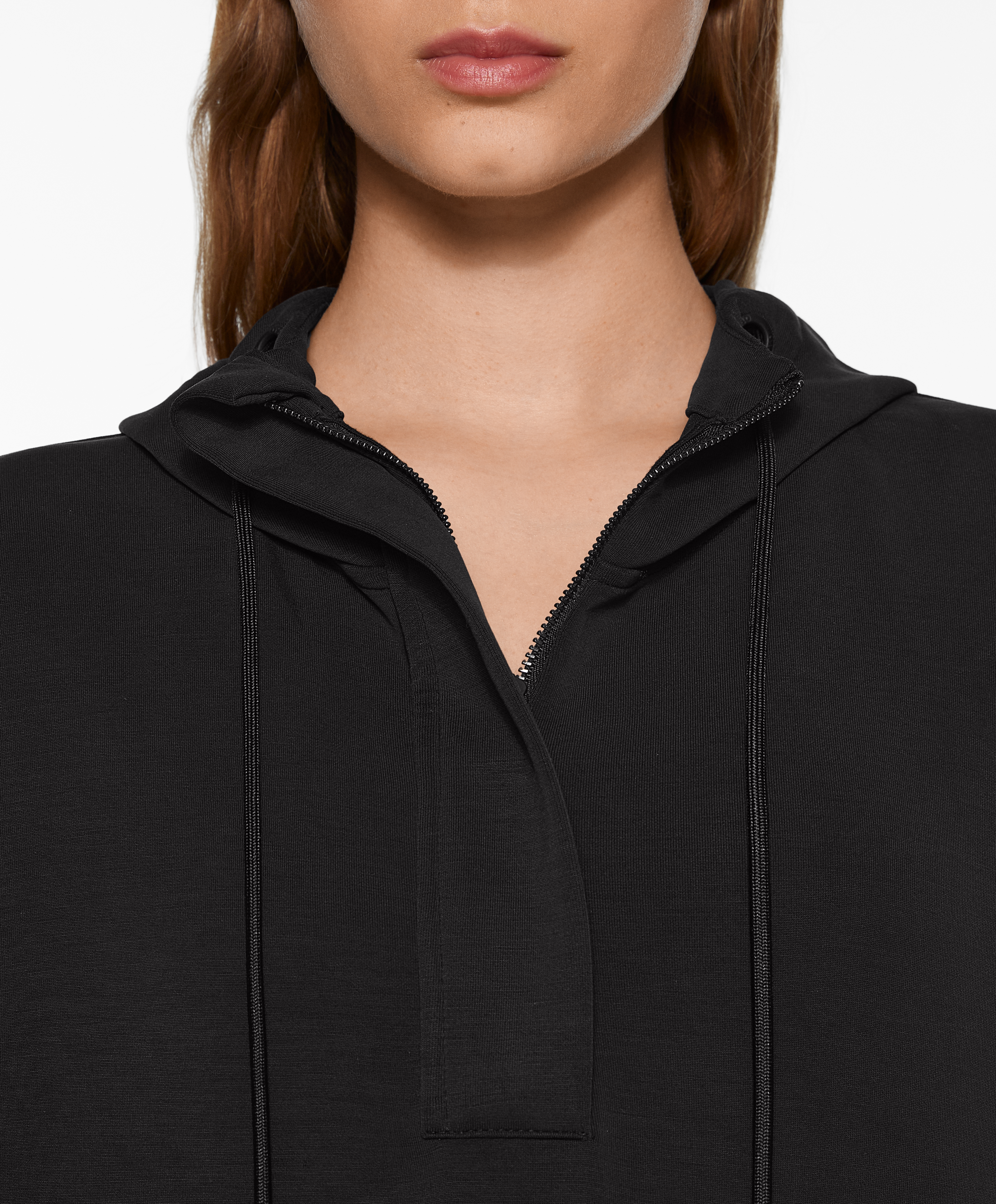OYSHO Oversize sweatshirt with soft-touch modal and zip