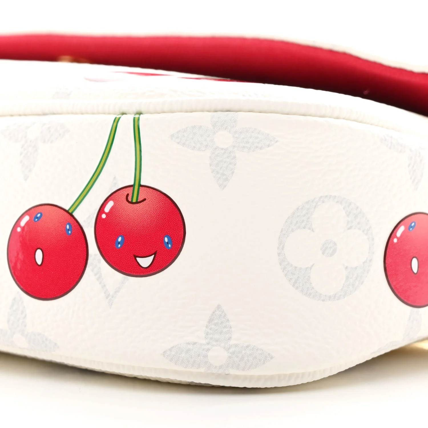 LV X TM Monogram Cerises Ivy Wallet On Chain White - Top Club
