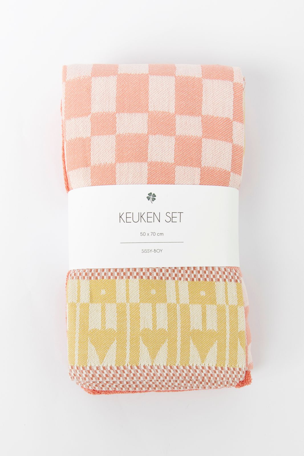 Oranje handdoek en theedoek terry