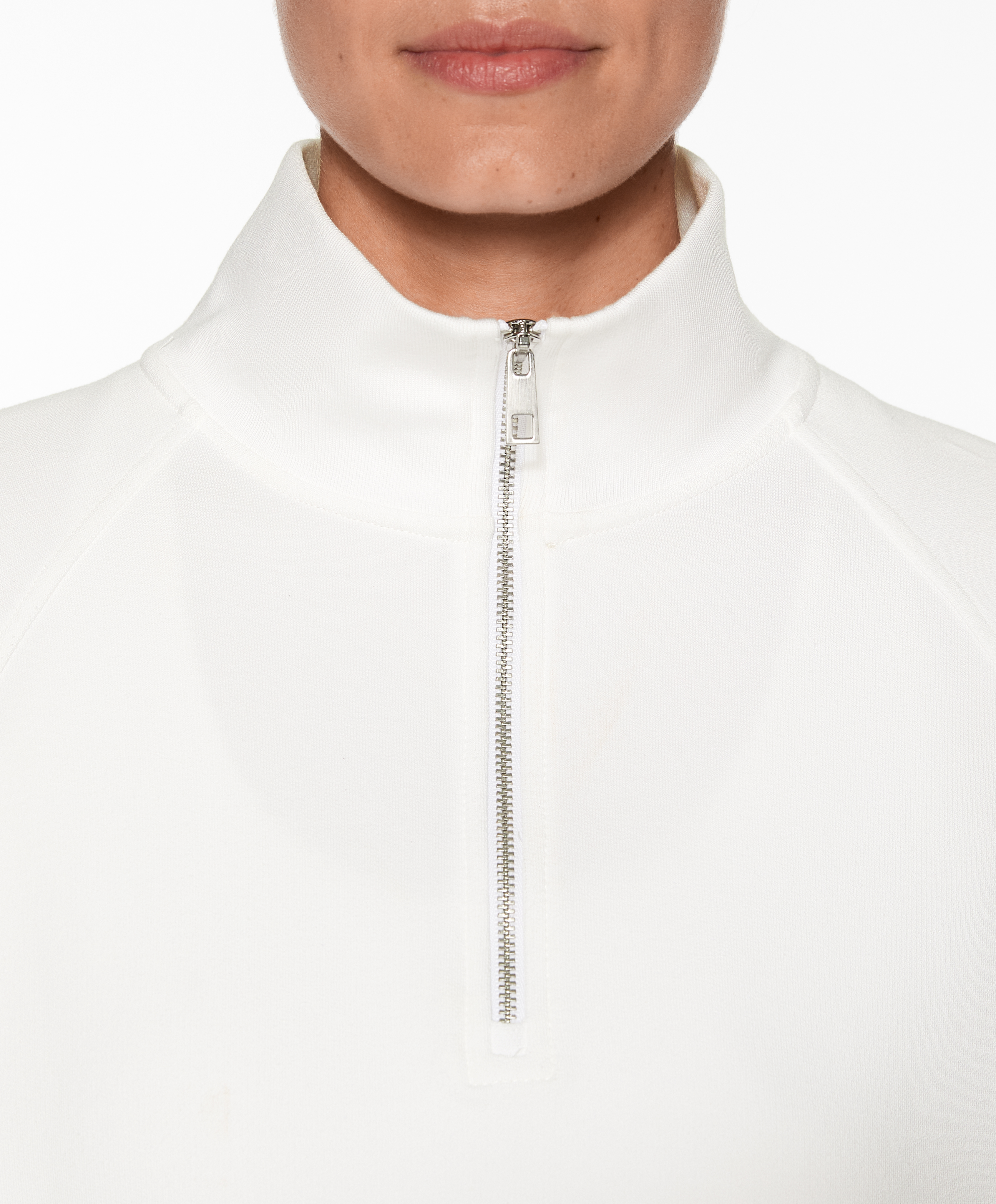 OYSHO Half-zip sweatshirt with cotton and modal