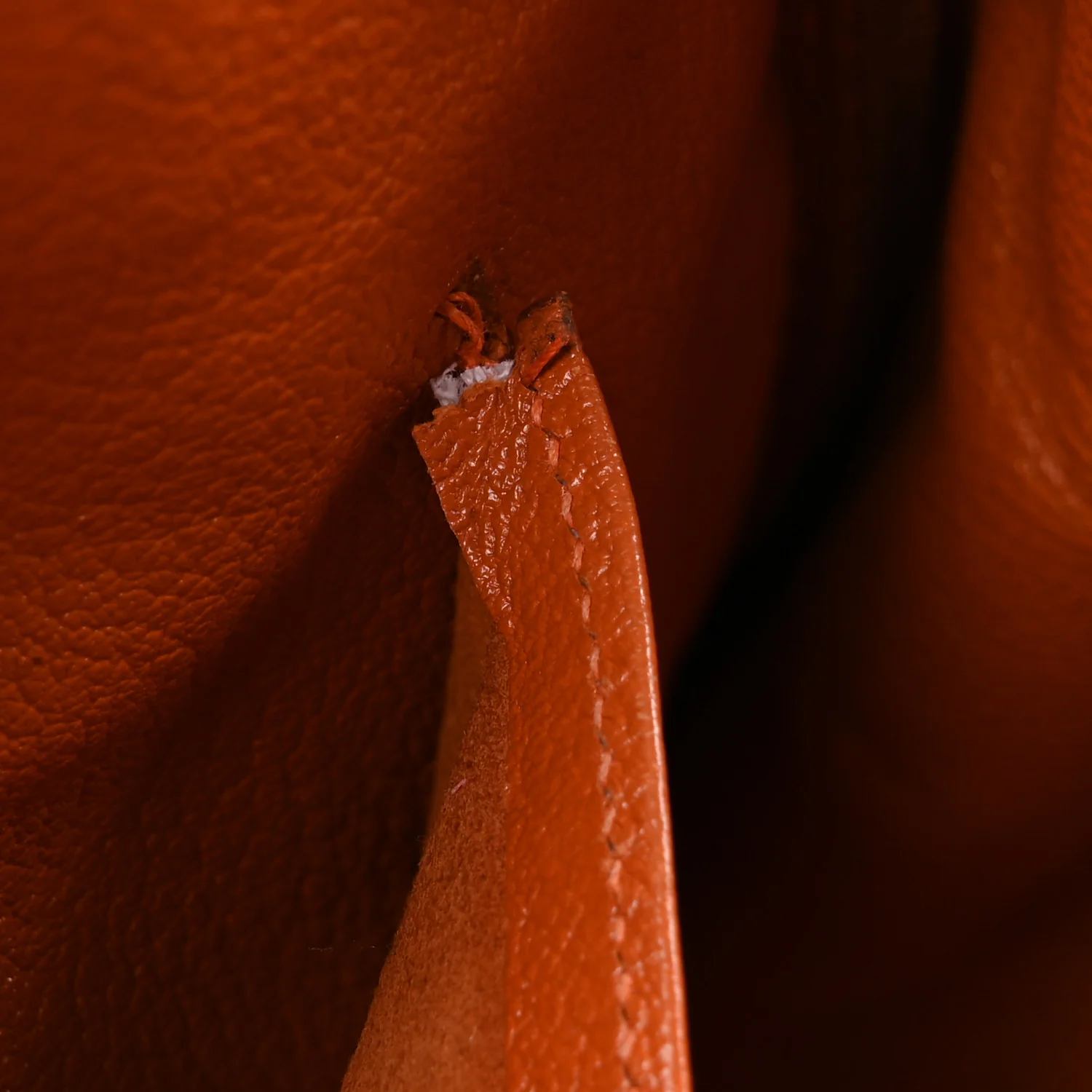 Taurillon Clemence Birkin 35 Orange - Top Club