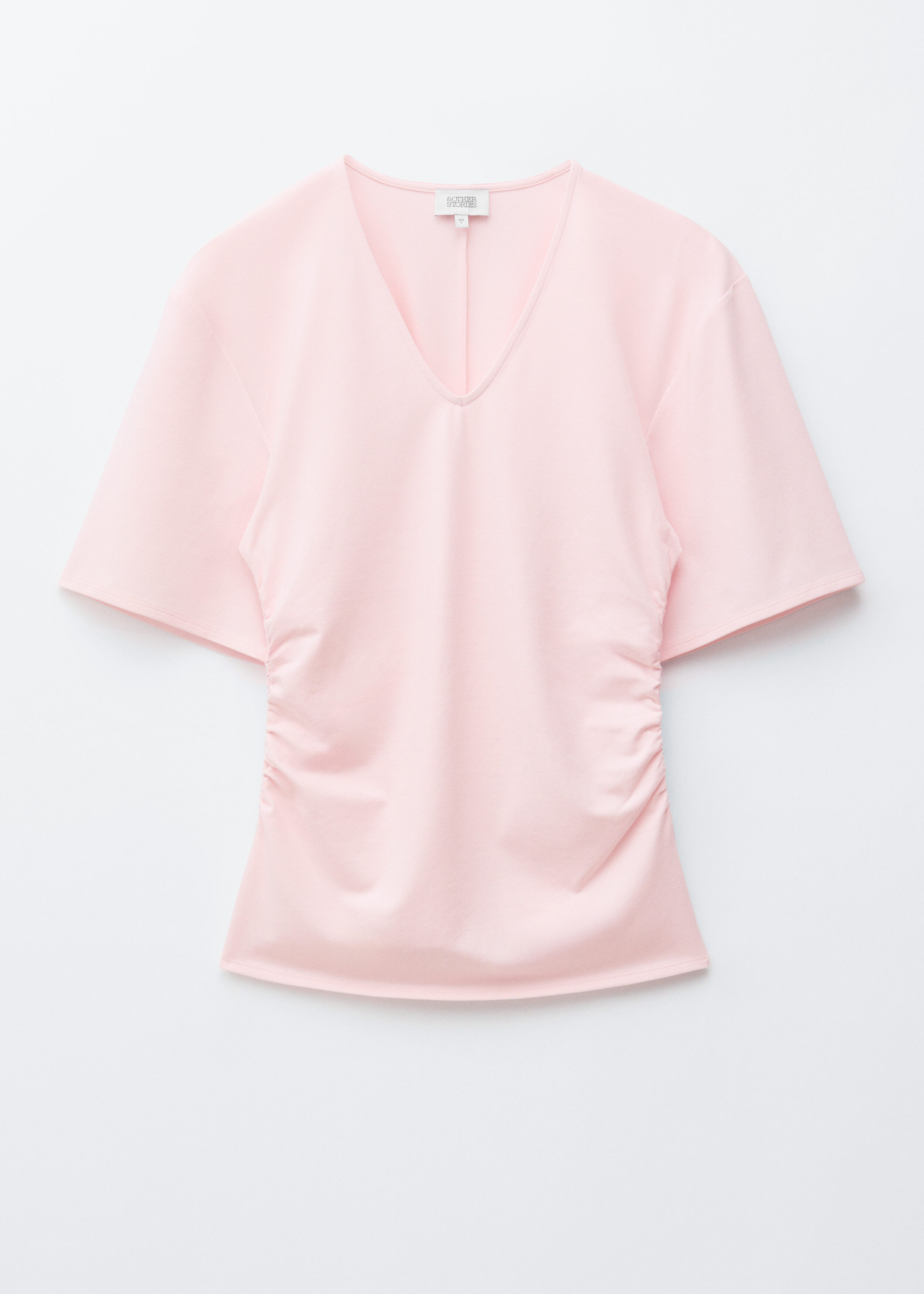 & Other Stories GATHERED V-NECK T-SHIRT