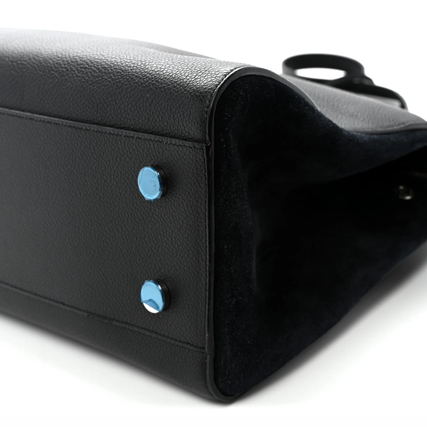 Grained Calfskin Medium Rive Gauche Cabas Black - Top Club