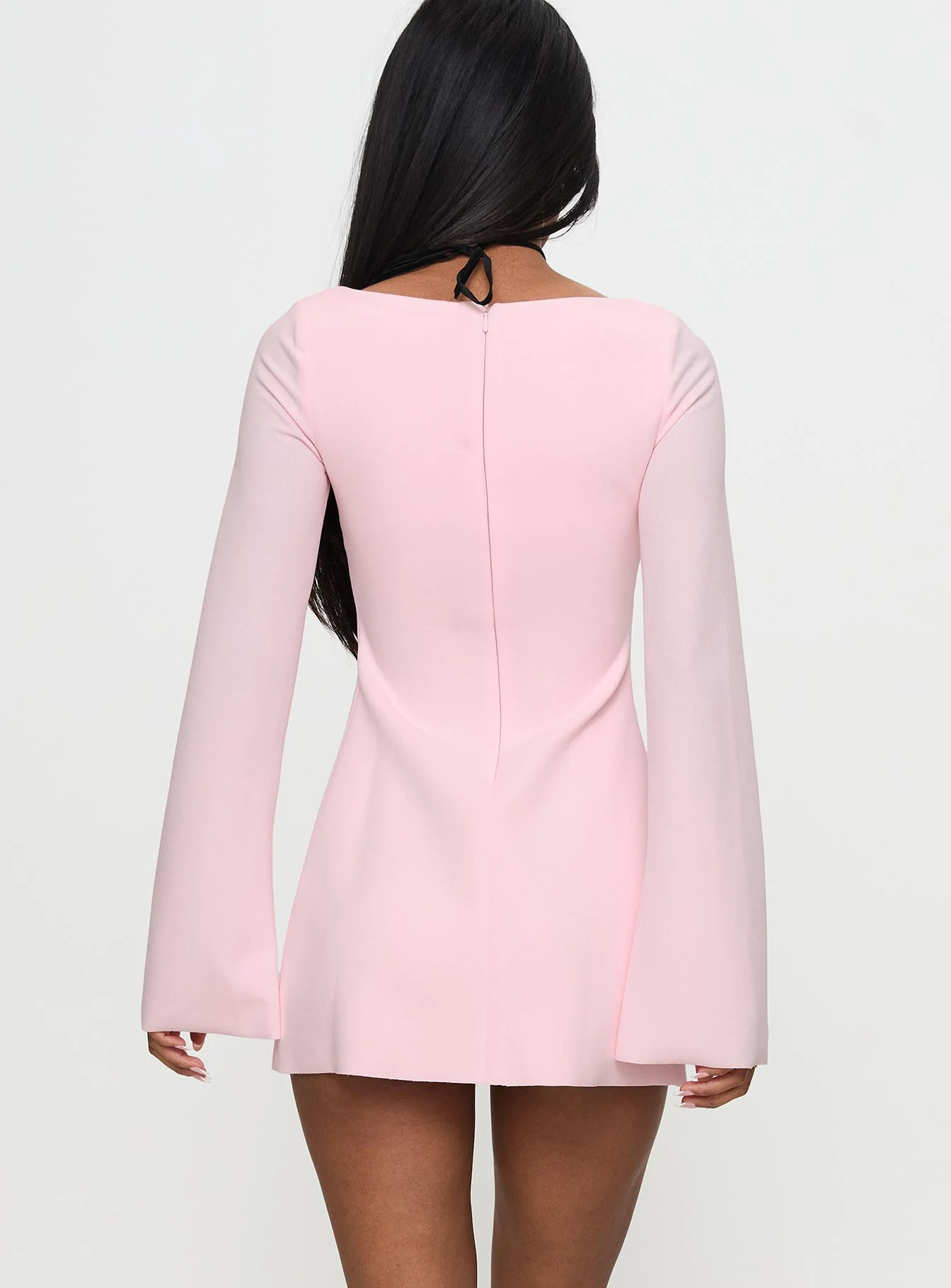 Bombshell Long Sleeve Mini Dress Pink