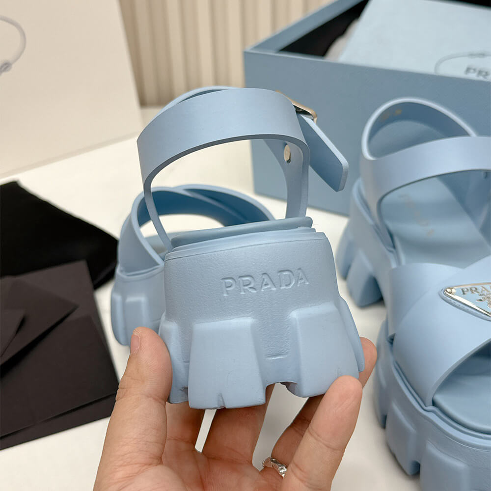PRADA Monolith rubber sandals - Top Club