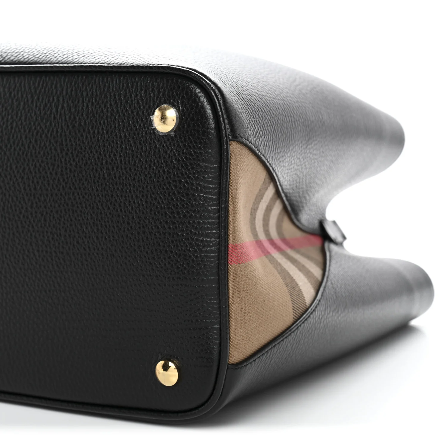 Grainy Calfskin House Check Medium Bermondsey Tote Black - Top Club