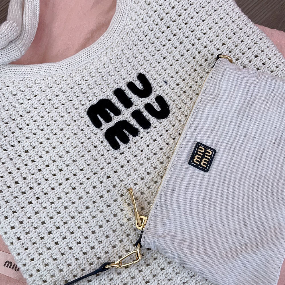 MIUMIU REGULAR IVY canvas and leather bag(HIGH-END GRADE) - Top Club