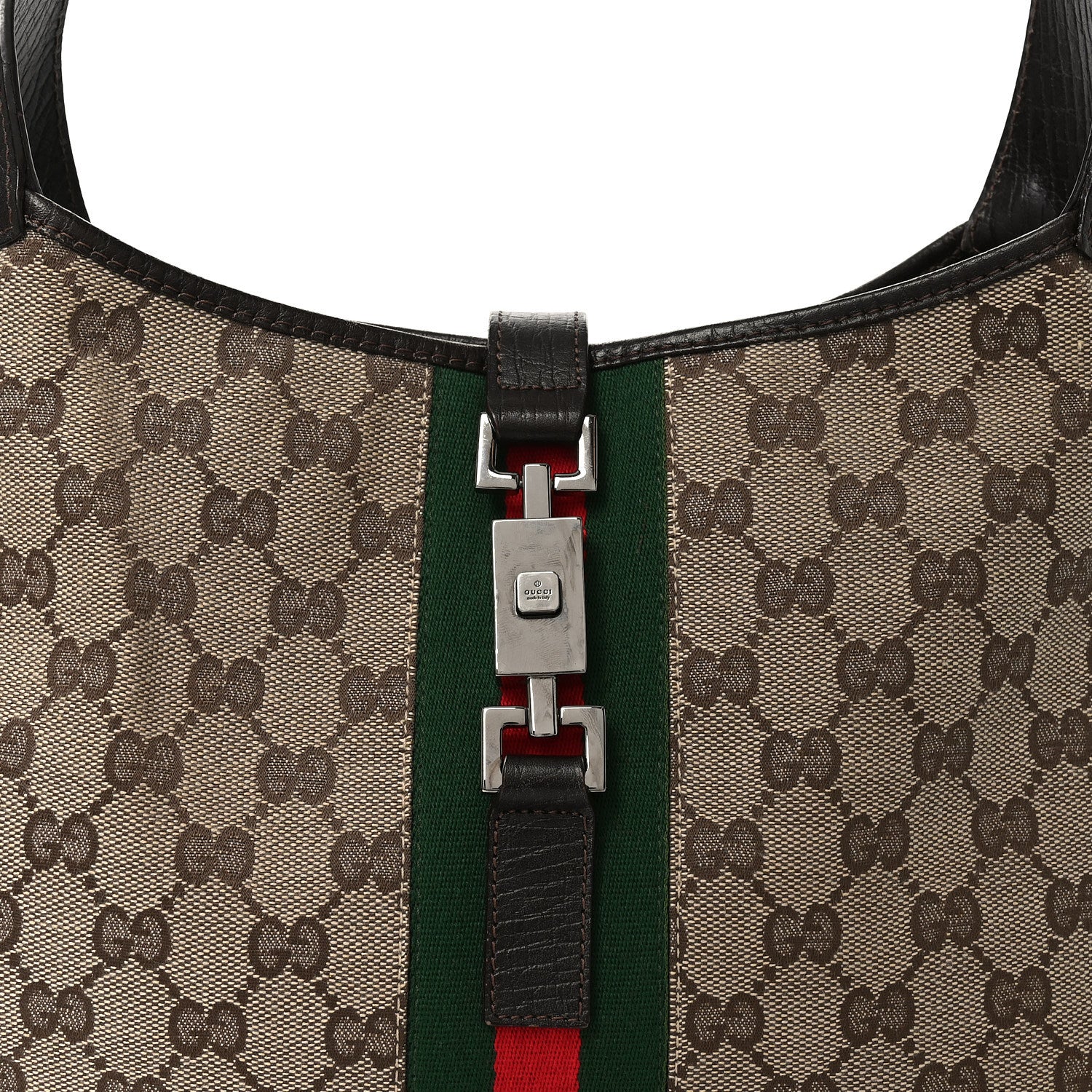 Monogram Web Jackie O Hobo Dark Brown - Top Club