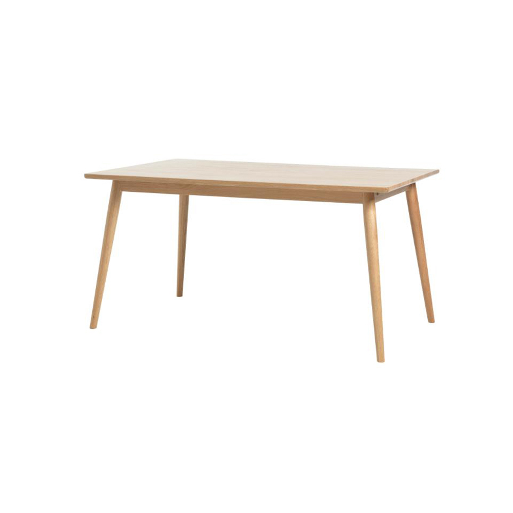 Verlengbare houten eettafel Boas - 150 x 90 cm Naturel