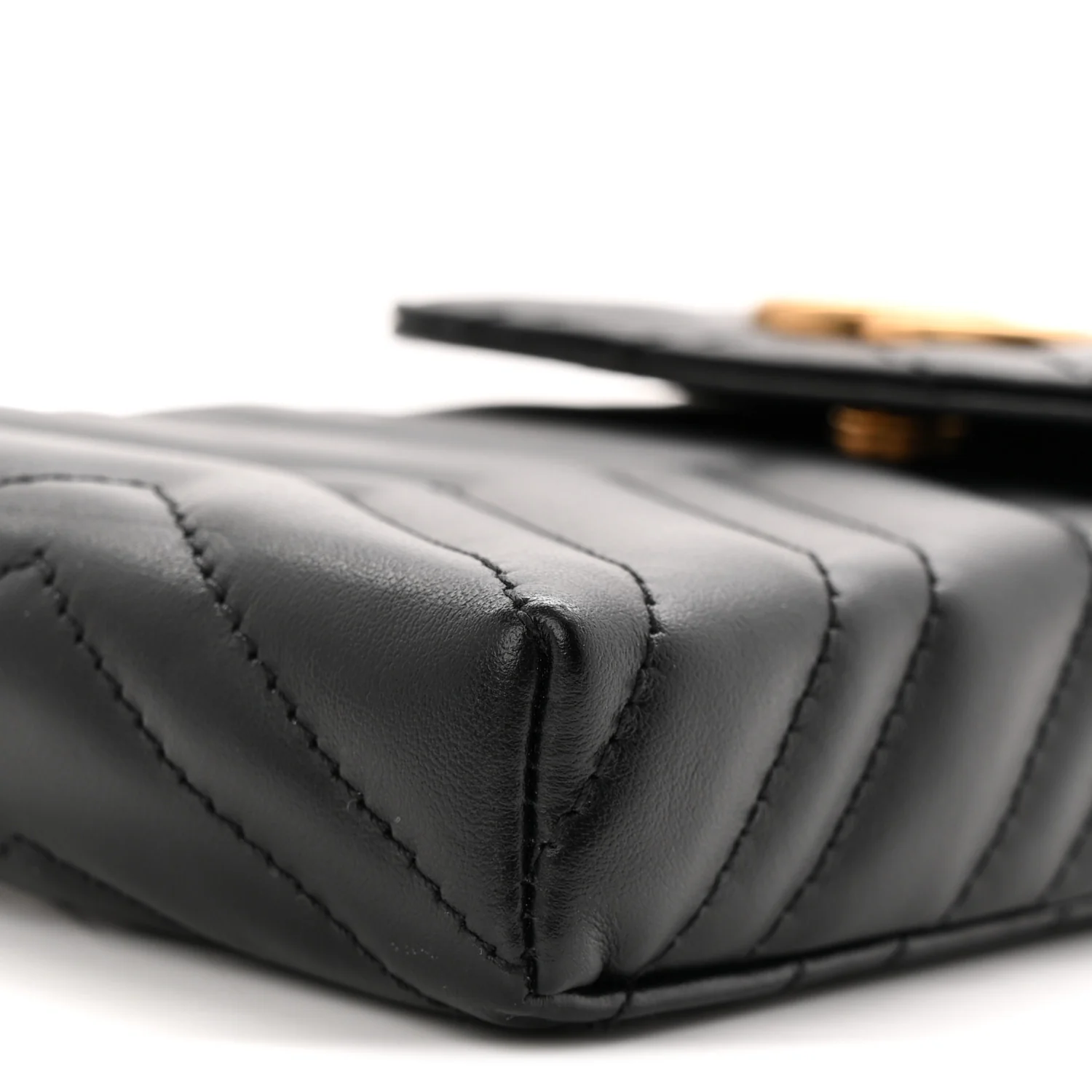 Calfskin Small GG Marmont Phone Crossbody Bag Black - Top Club