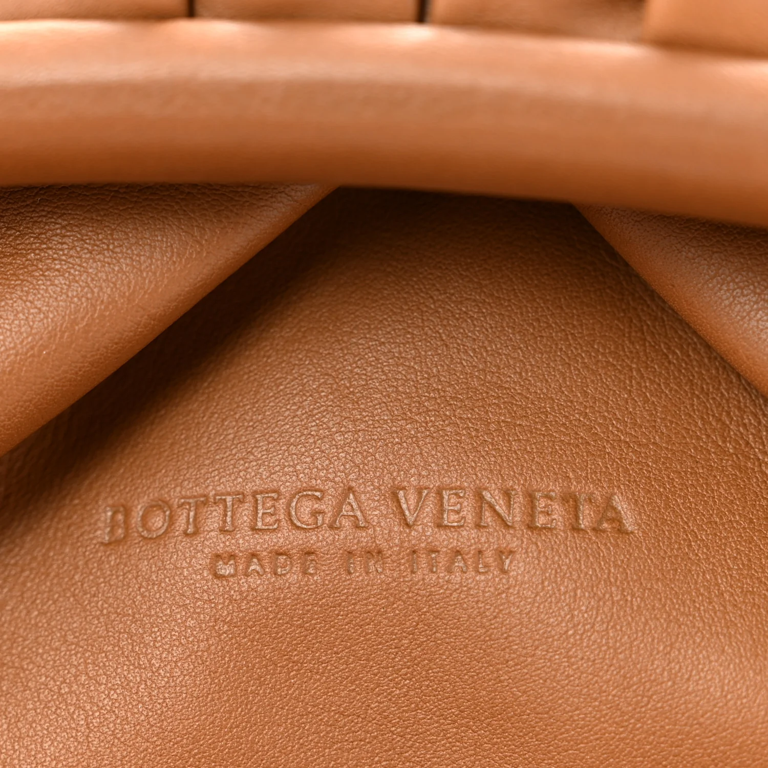 Smooth Butter Calf The Pouch Oversized Clutch Cammello - Top Club
