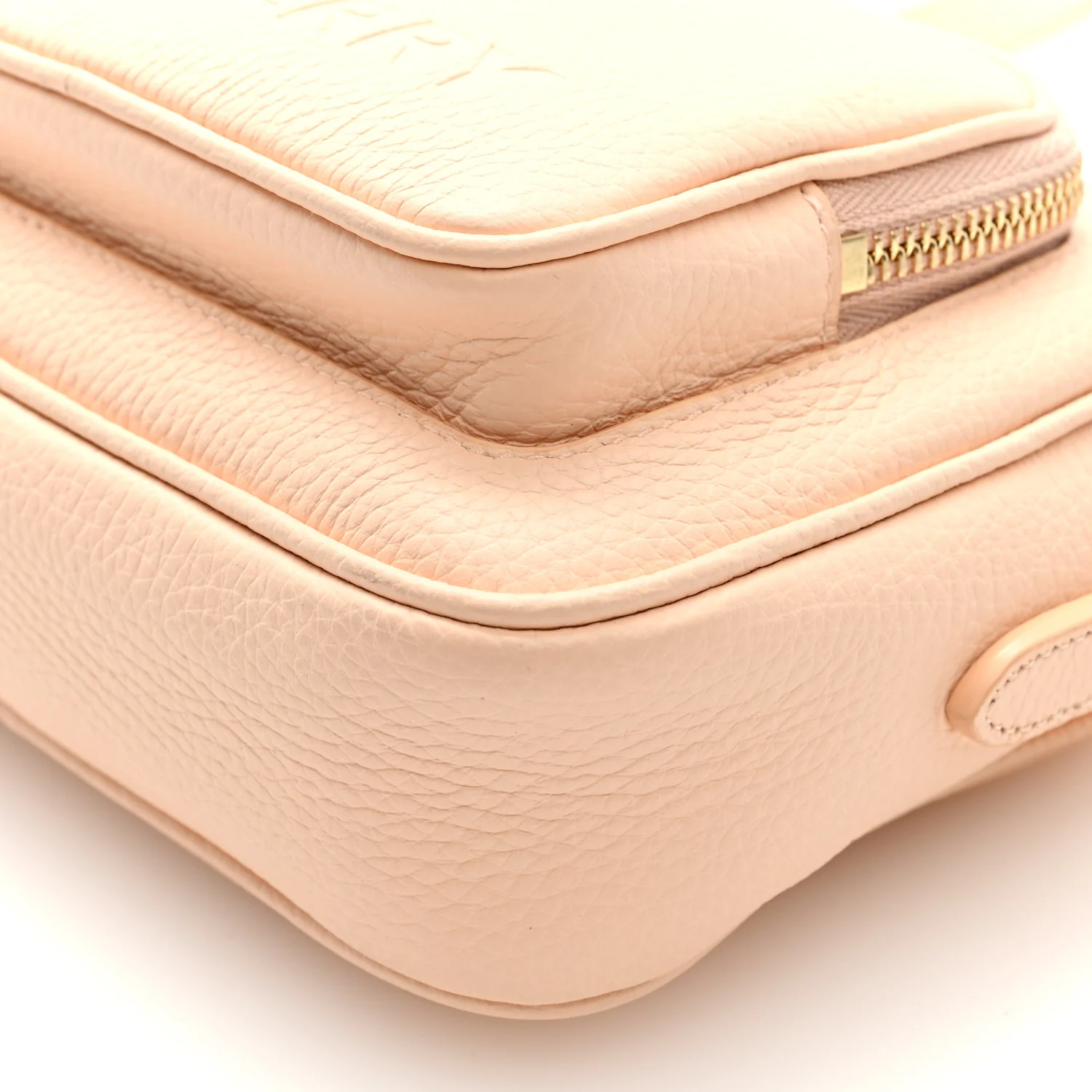 Grained Calfskin Small Camera Bag Peach Pink - Top Club