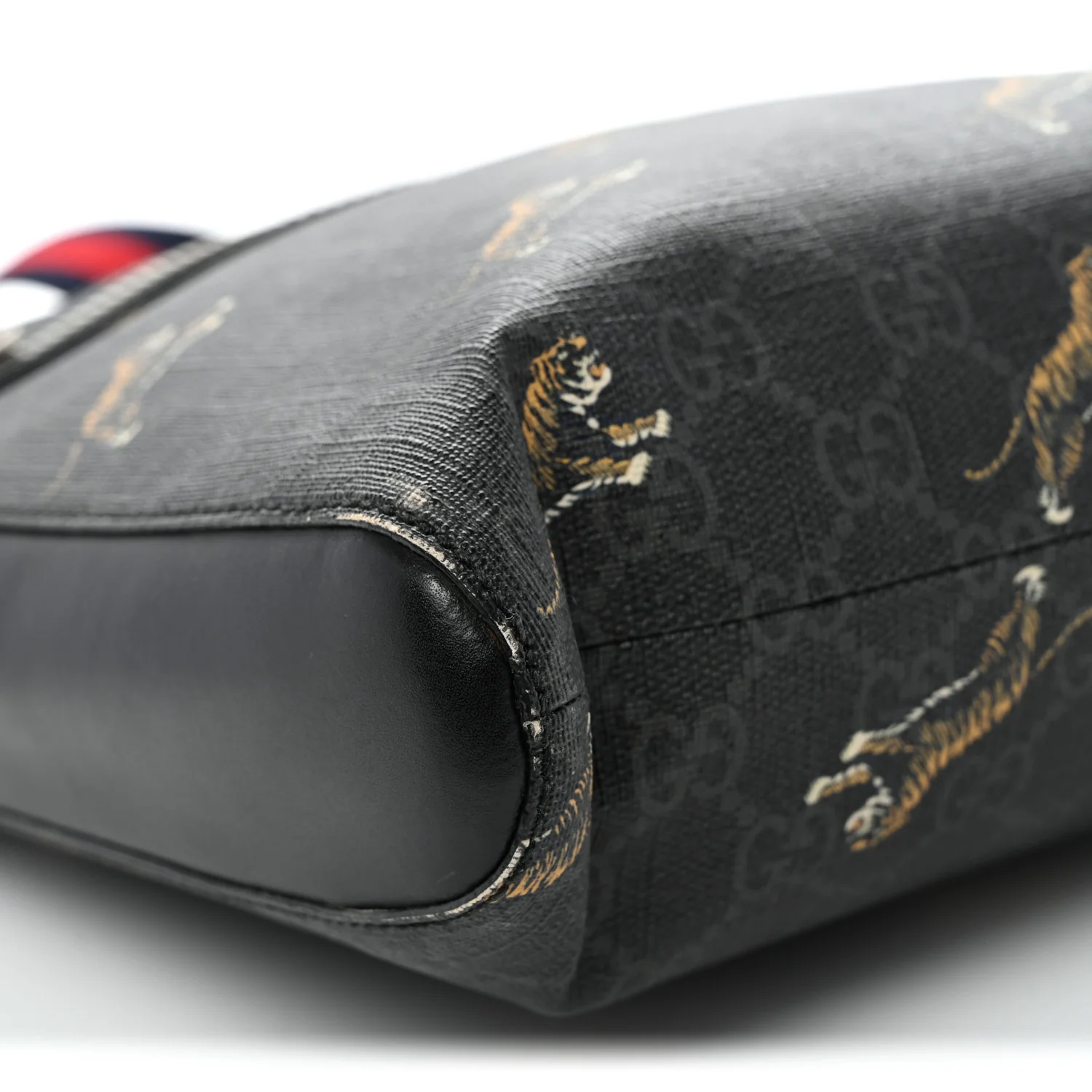 GG Supreme Monogram Tigers Web Messenger Bag Black Multicolor - Top Club