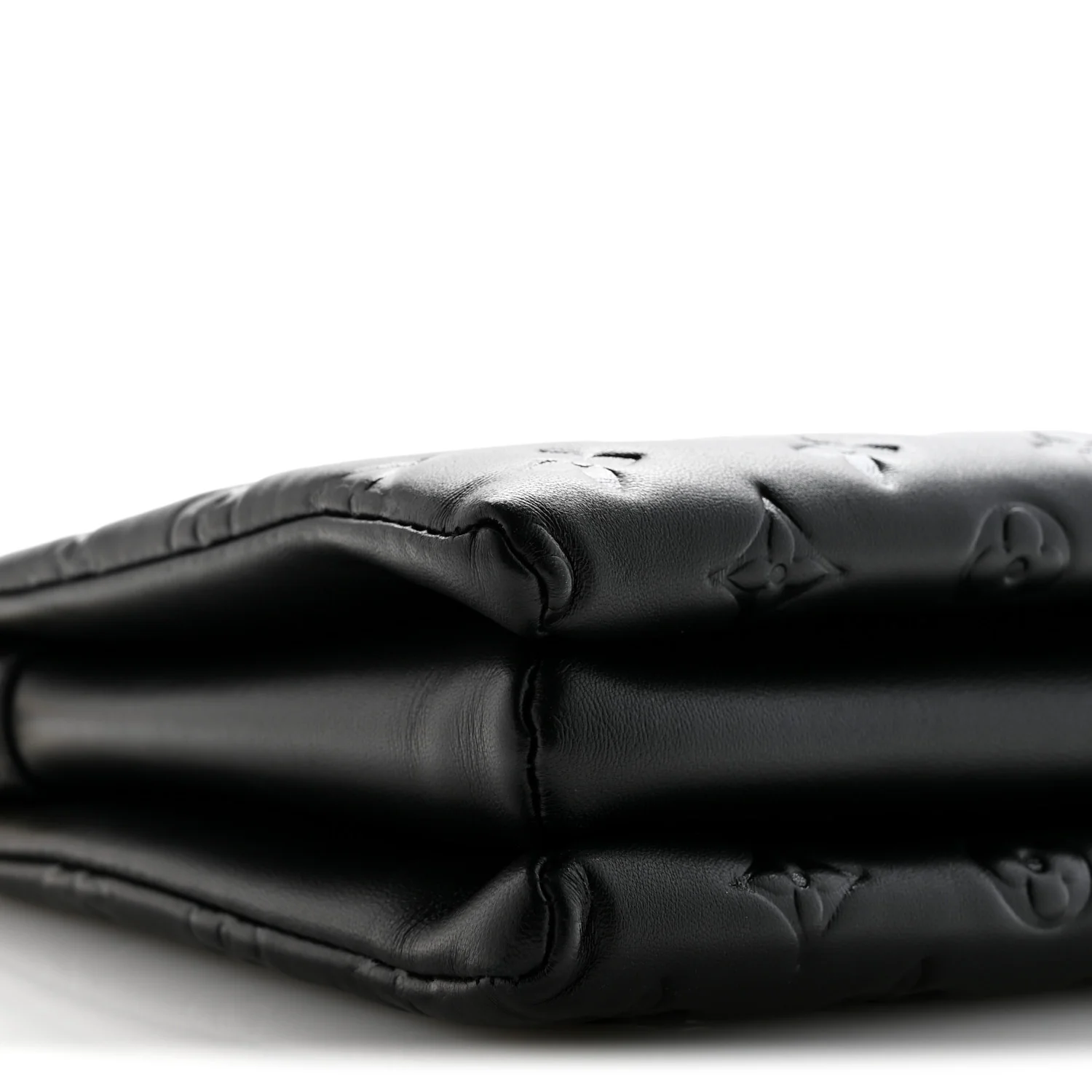 Lambskin Embossed Monogram Coussin PM Black - Top Club