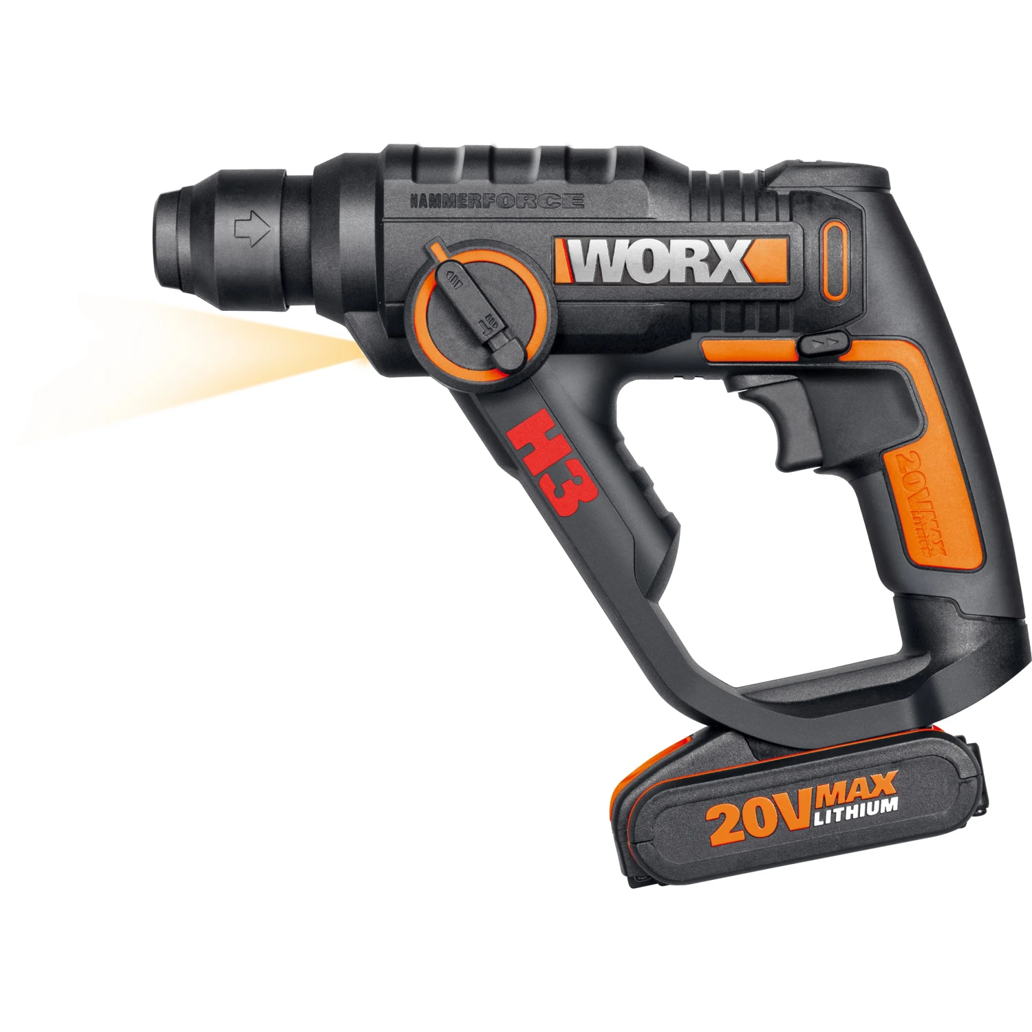 Worx Trapano avvitatore martello pneumatico Worx WX390.1 1,2J 20V 2Ah