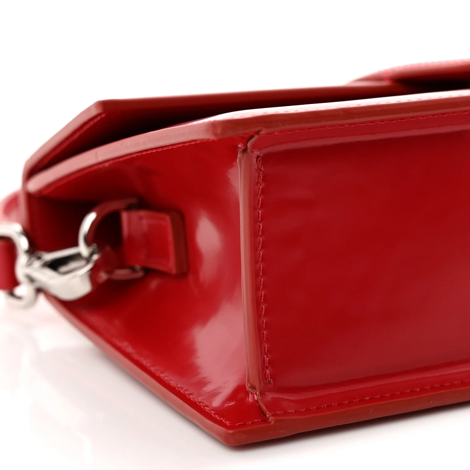 Glazed Calfskin Le Grand Bambino Red - Top Club
