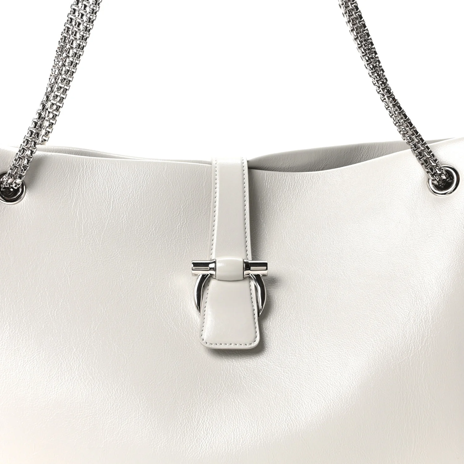 Calfskin Large Mia Tote Grey - Top Club