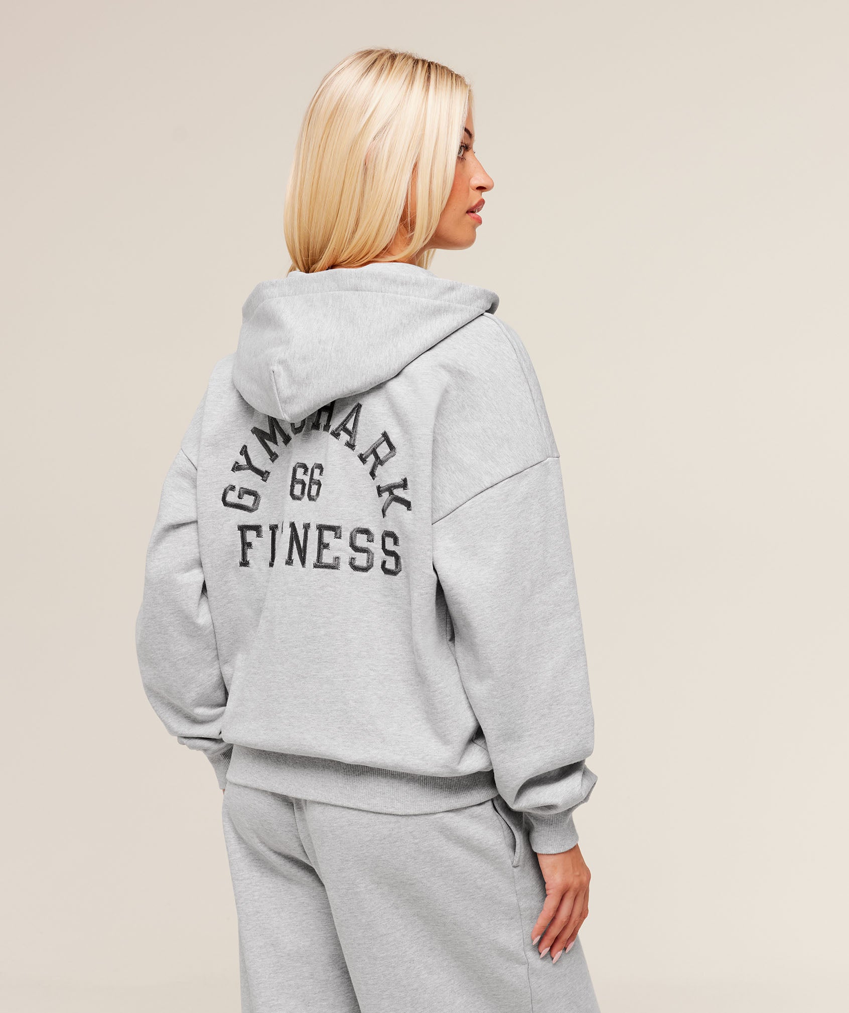 COACH Fitness Embroidered Graphic Zip Up Hoodie