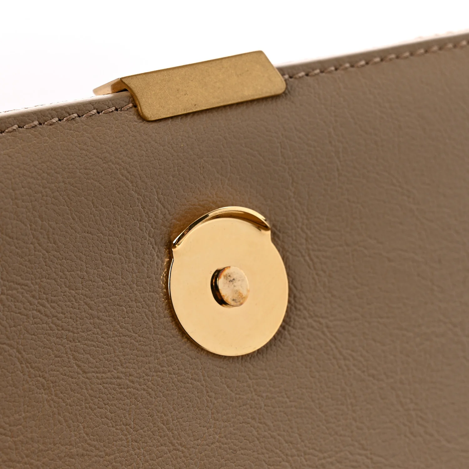 Lambskin Quilted Mini Becky Chain Bag Dark Beige - Top Club