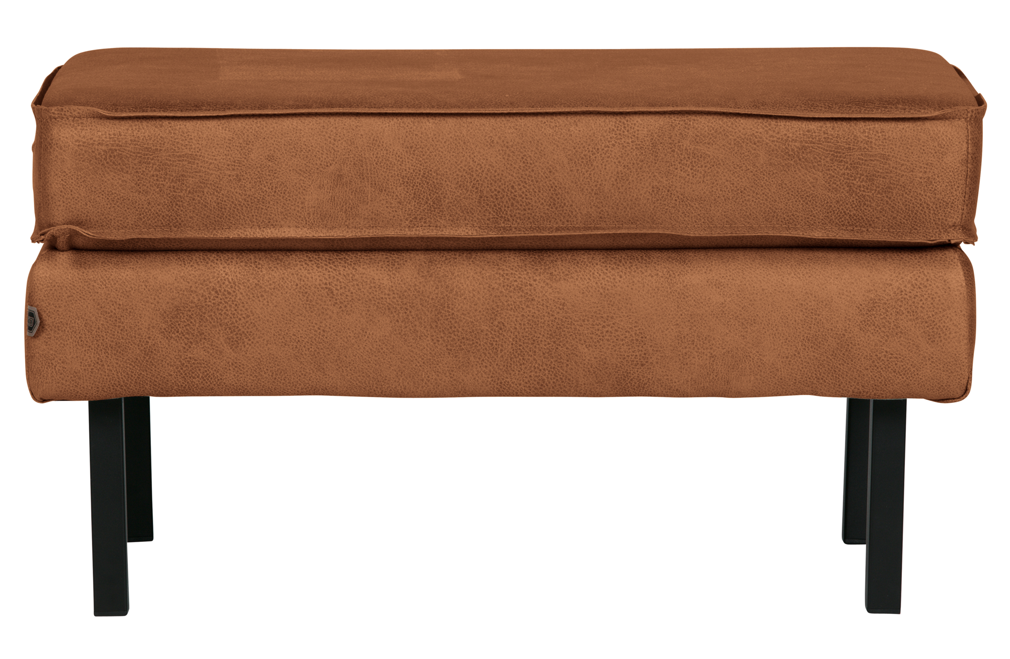 BePureHome hocker Rodeo op poten Rodeo hocker op poten Leer Cognac
