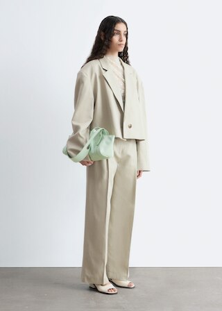 & Other Stories CROPPED OVERSIZED BLAZER