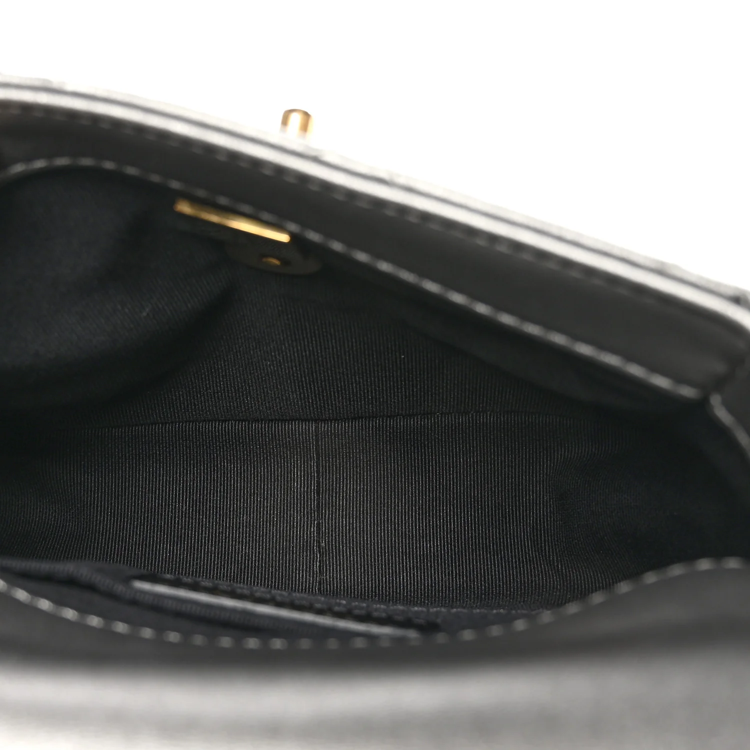 Metallic Lambskin Quilted Mini Side Note Flap Grey - Top Club
