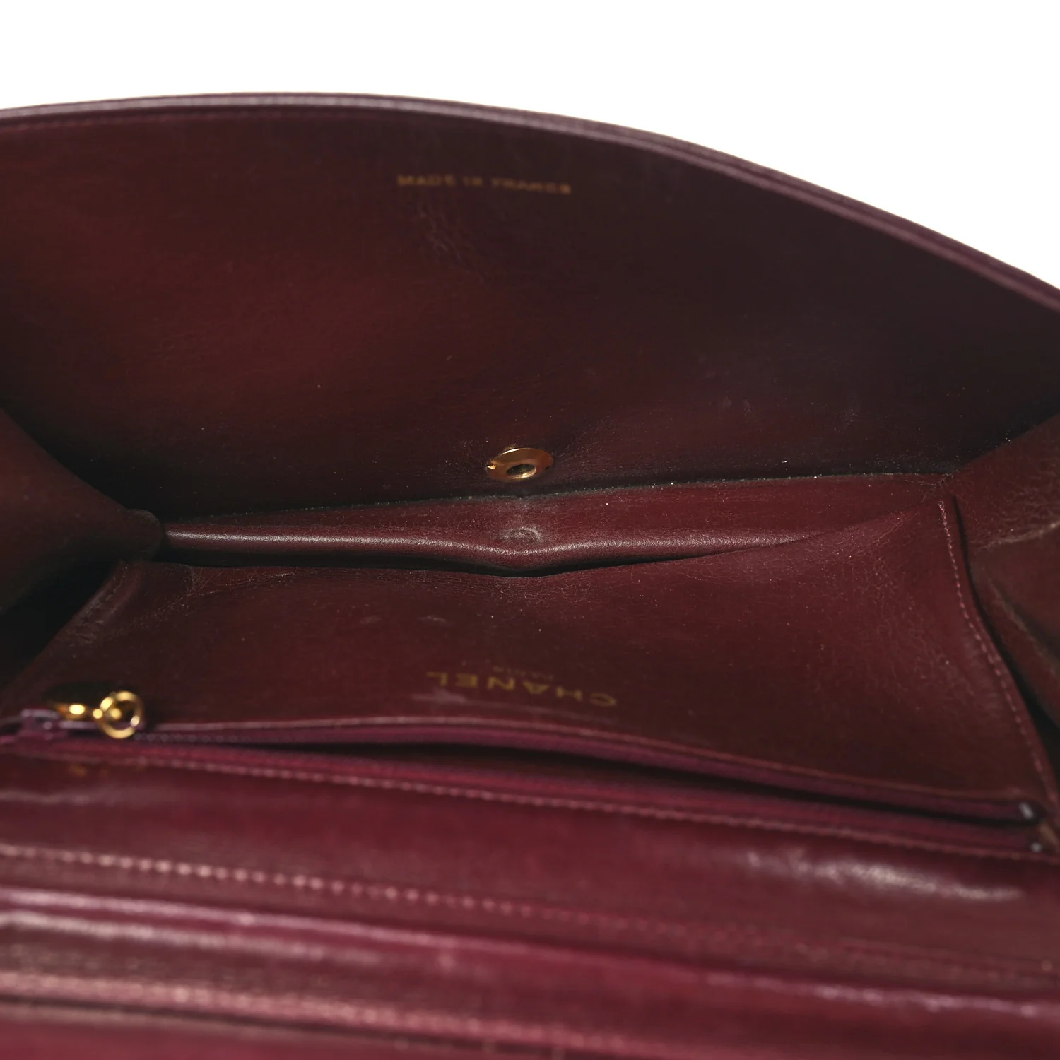 Lambskin Quilted Small Single Flap Bordeaux - Top Club