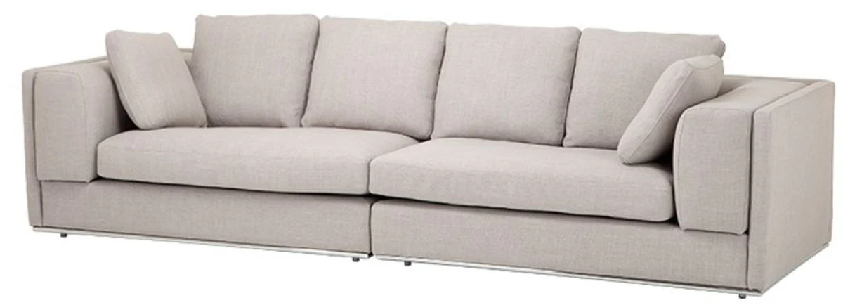 Sofa sand colored 290 x 111 x H. 80 cm - Luxury Collection