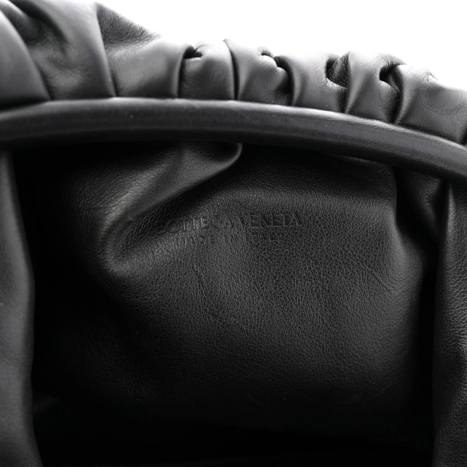 Smooth Butter Calf The Pouch Oversized Clutch Black - Top Club