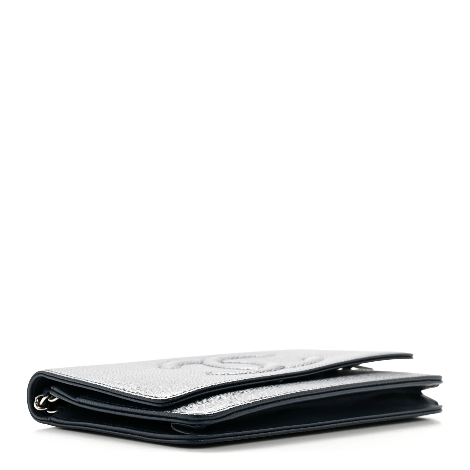 Caviar Timeless CC Wallet on Chain WOC Navy Blue - Top Club