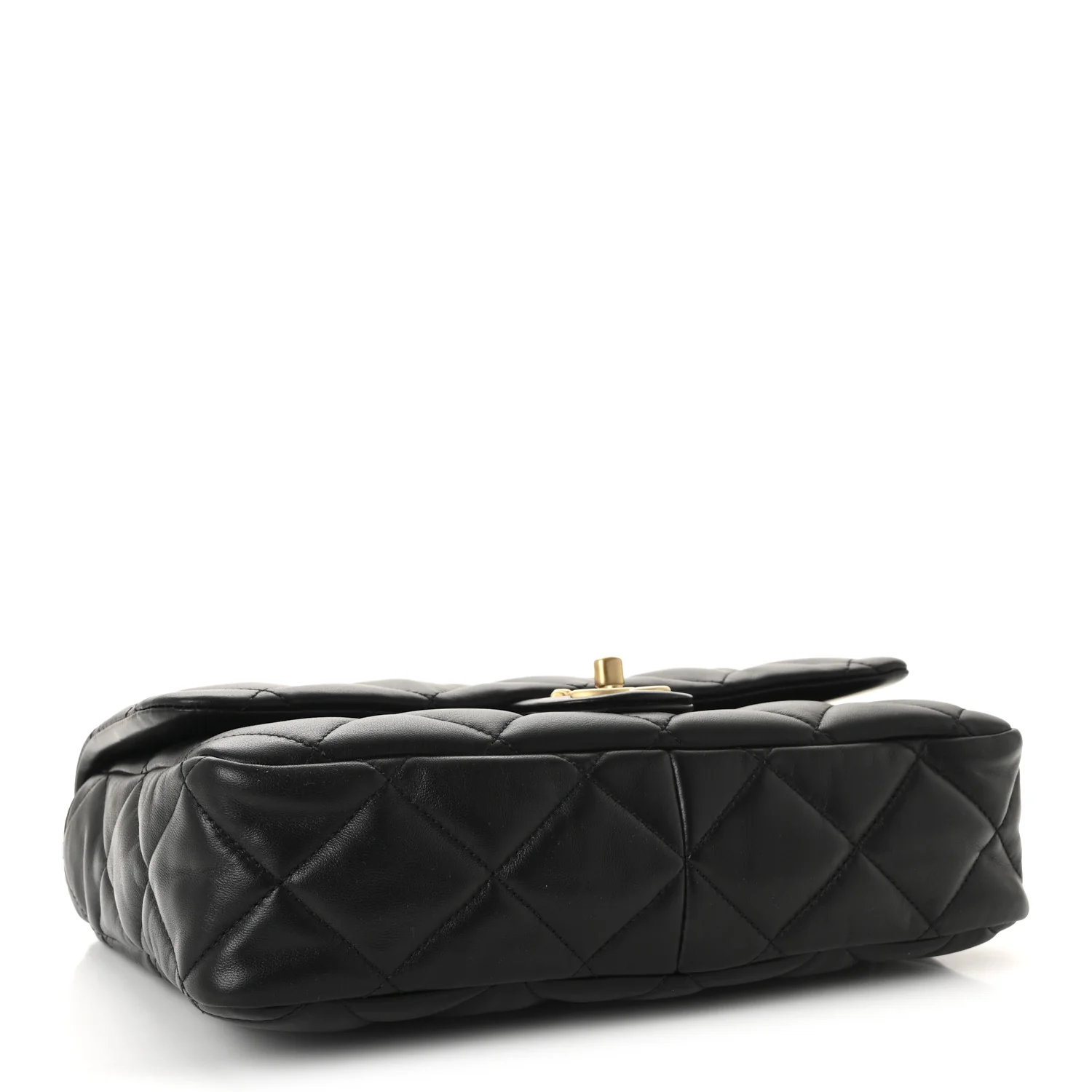 Lambskin Quilted Large CC Funky Town Flap Black - Top Club