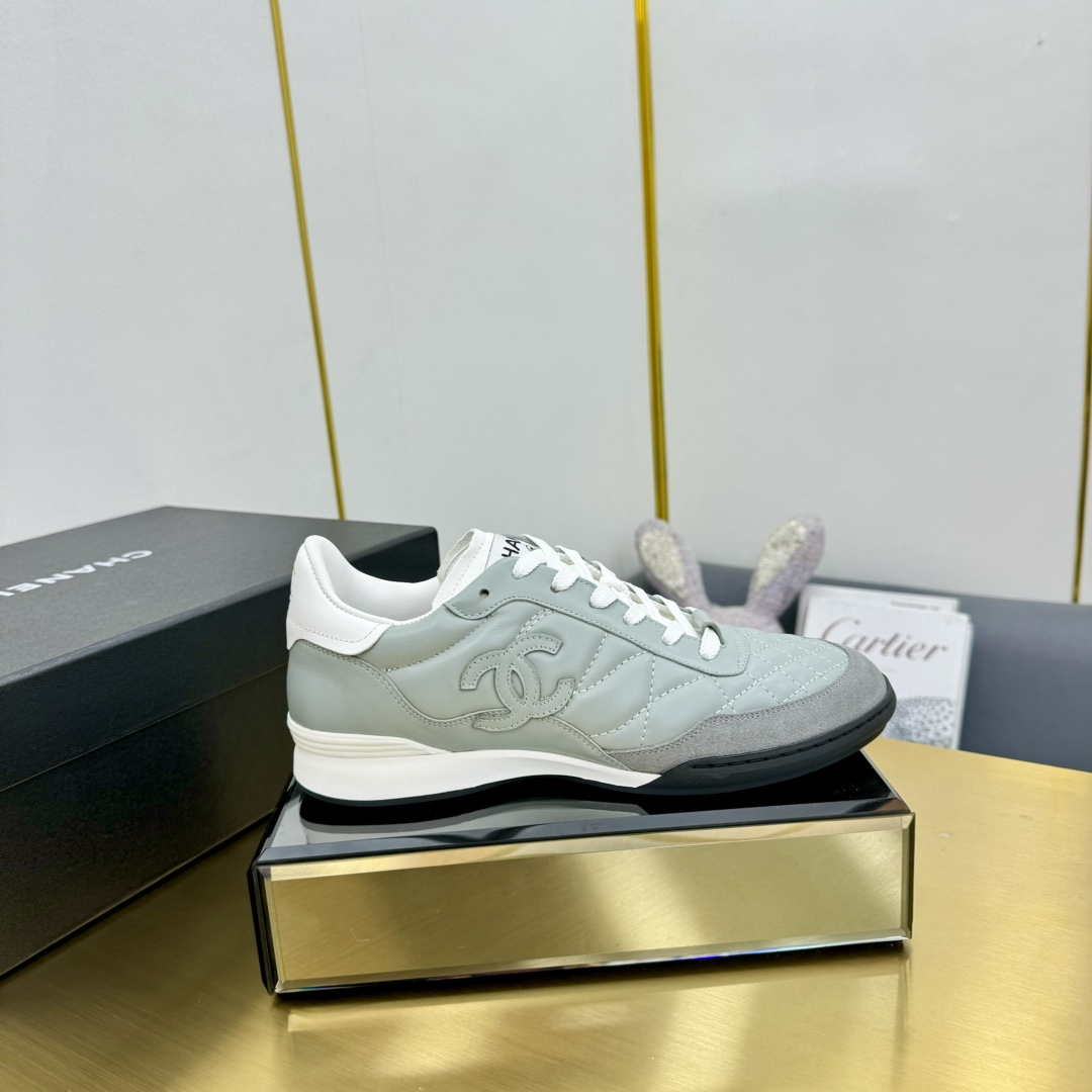 Chanel G45839 Women 24B Trainers Shiny Calfskin Calfskin   Suede Calfskin C91260 - Sneaker Replica Workshop
