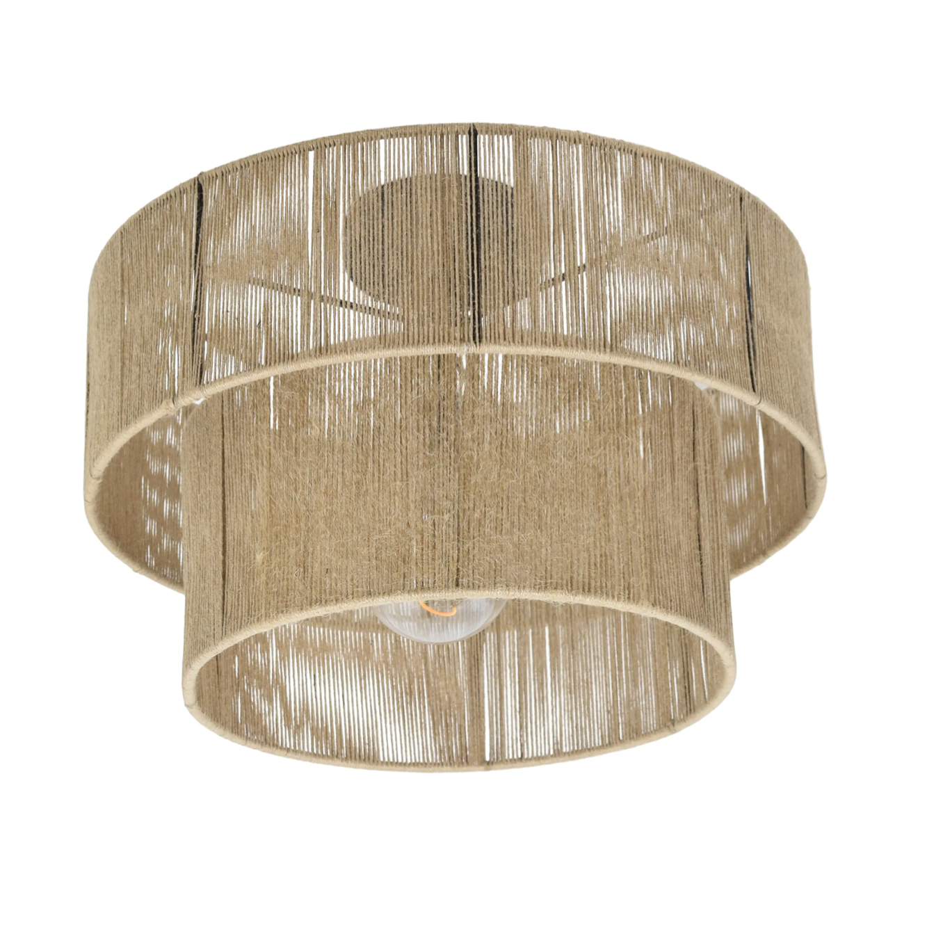 Plafondlamp Morris jute naturel Ø45 cm