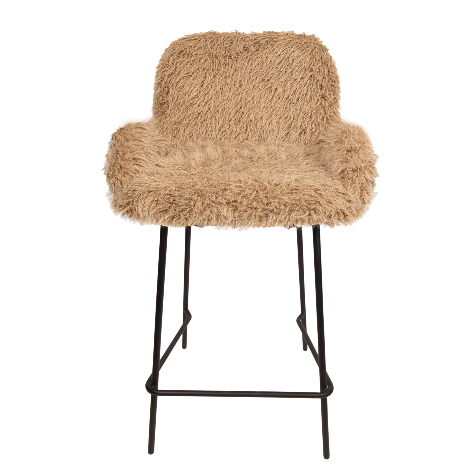 Barstoel Hair (set van 2) Barstoel Hair-set van 2-bruin