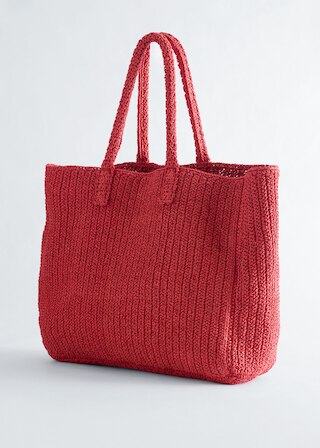 & Other Stories PAPER STRAW TOTE BAG