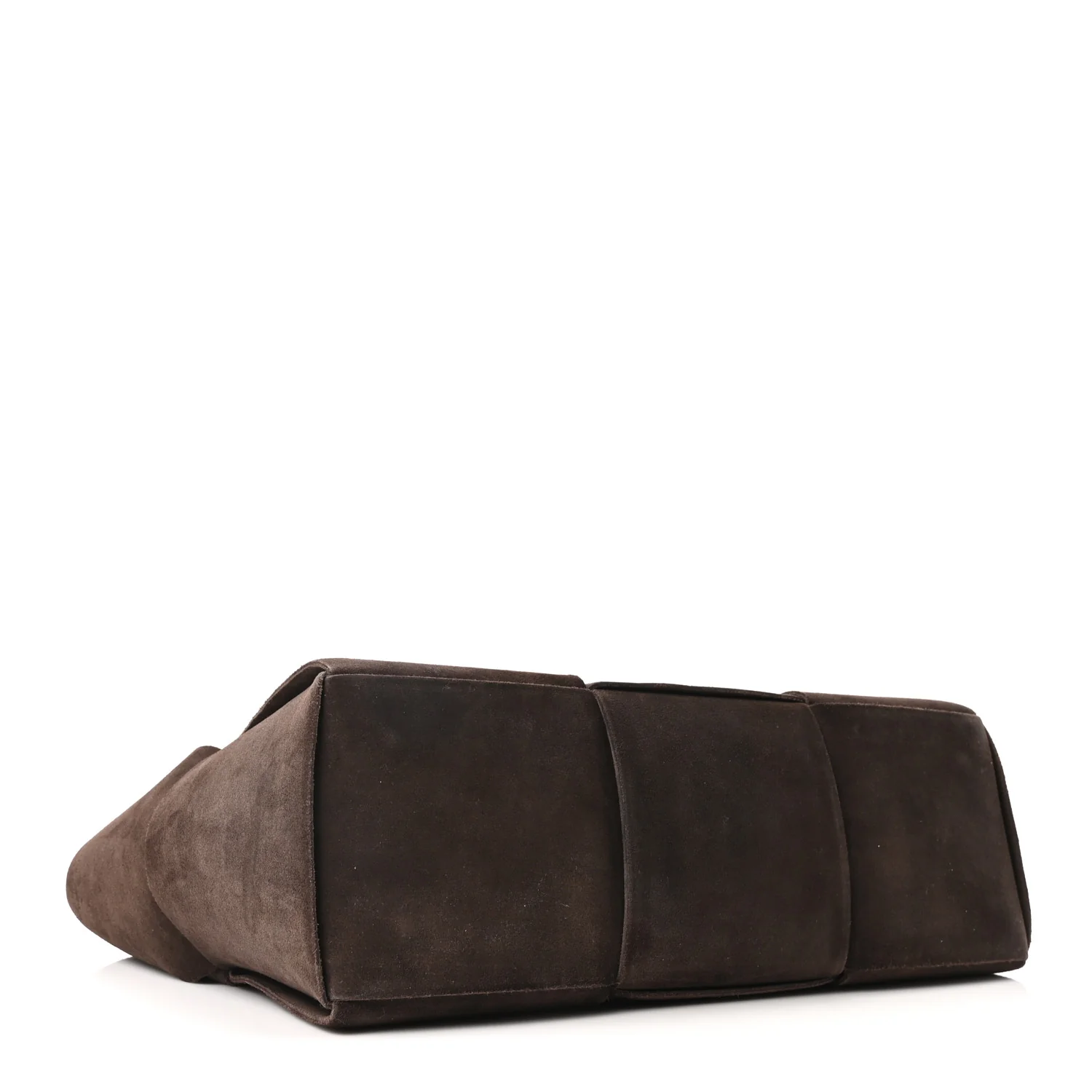 Suede Maxi Intrecciato Small Arco Tote Fondente - Top Club