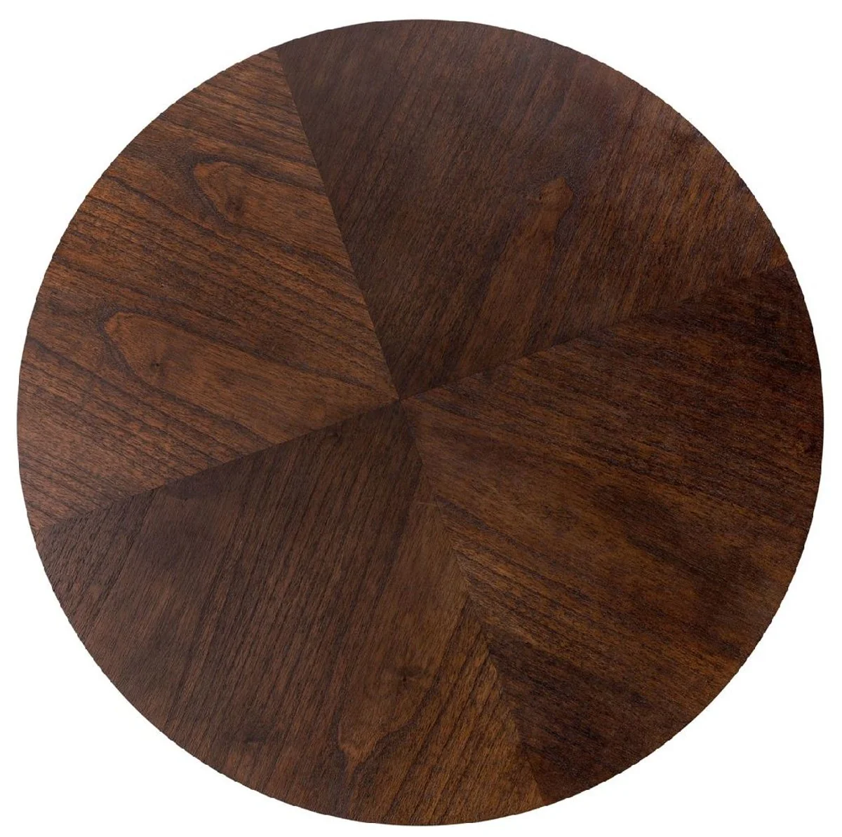 Luxury dining table dark brown Ø 80 x H. 76 cm - Round solid wood kitchen table - Dining room furniture - Kitchen furniture - Luxury furniture - Luxury furnishings
