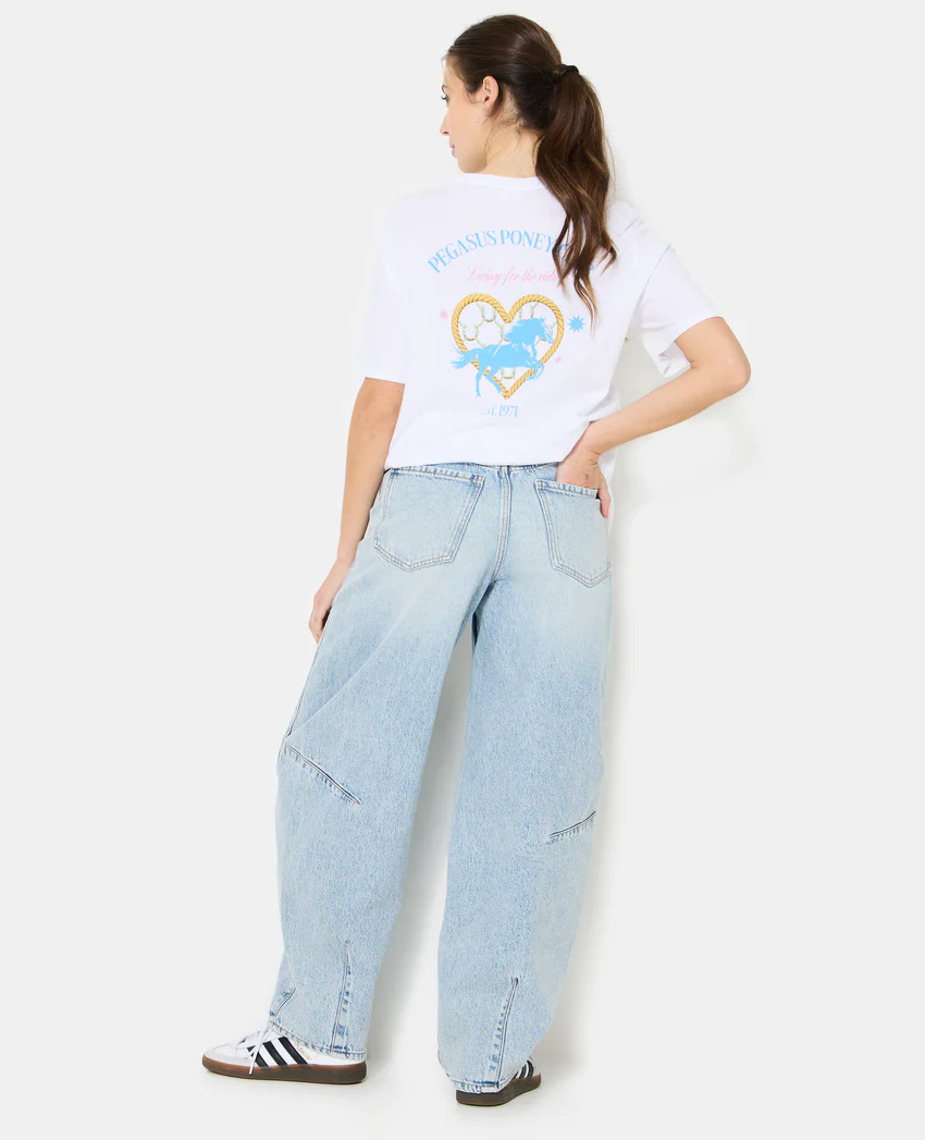 Pimkie T-shirt oversize avec print poitrine et dos