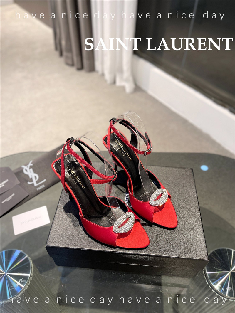 YSL pointed crepe satin slingback pumps - Sneaker Replica Workshop