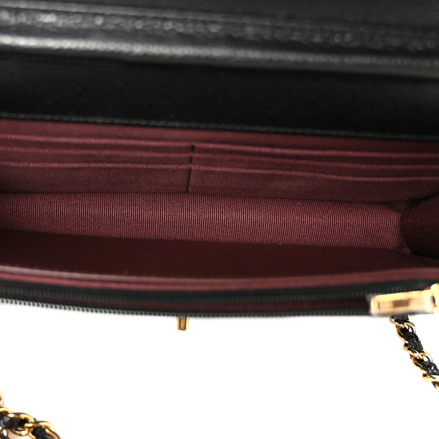 Caviar Quilted CC Turnlock Wallet On Chain WOC Black - Top Club