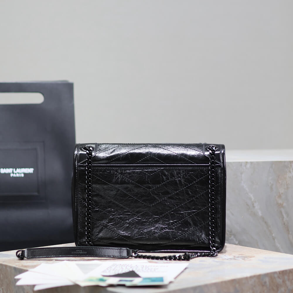 SAINT LAURENT NIKI MEDIUM IN CRINKLED VINTAGE LEATHER(HIGH-END GRADE) - Top Club