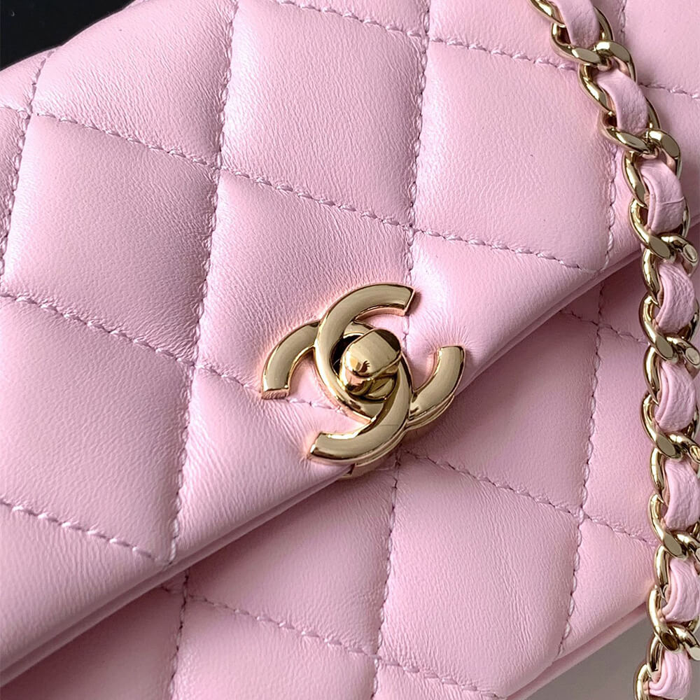 Chanel FLAP PHONE HOLDER WITH CHAIN(HIGH-END GRADE) - Top Club