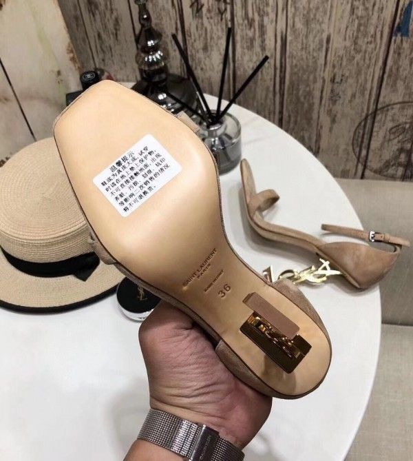 Saint Opyum 110mm Sandals Beige Suede - Top Club