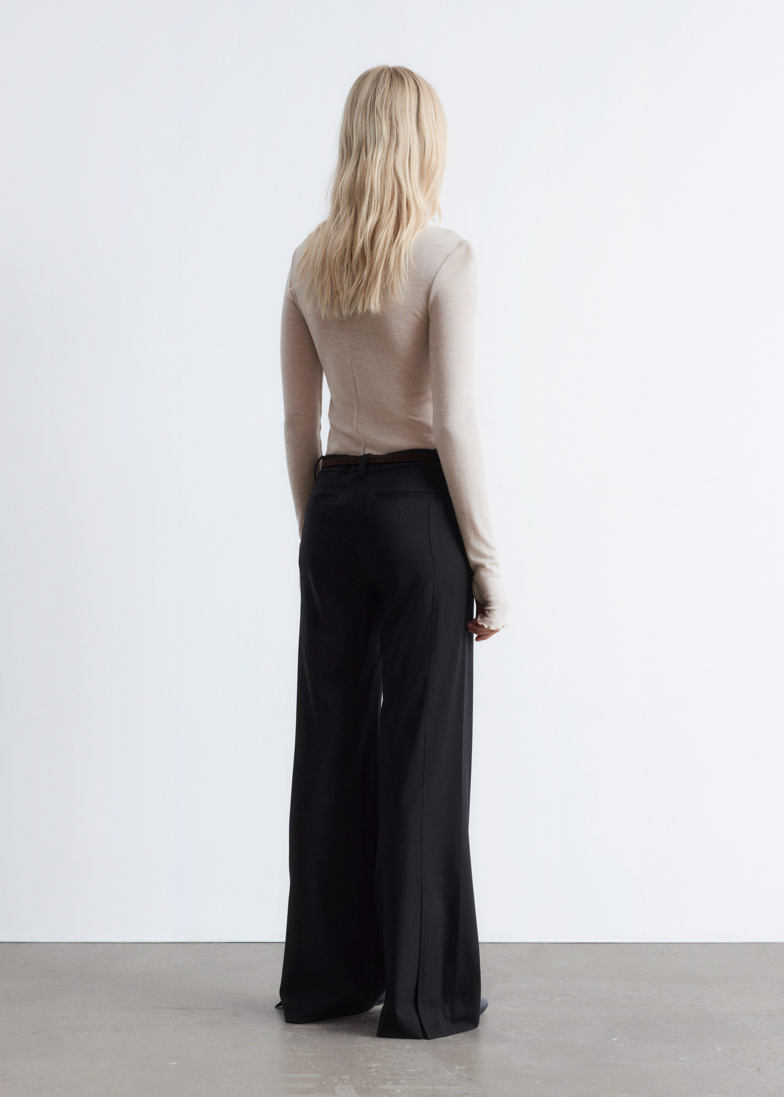 & Other Stories FLARED WOOL TROUSERS
