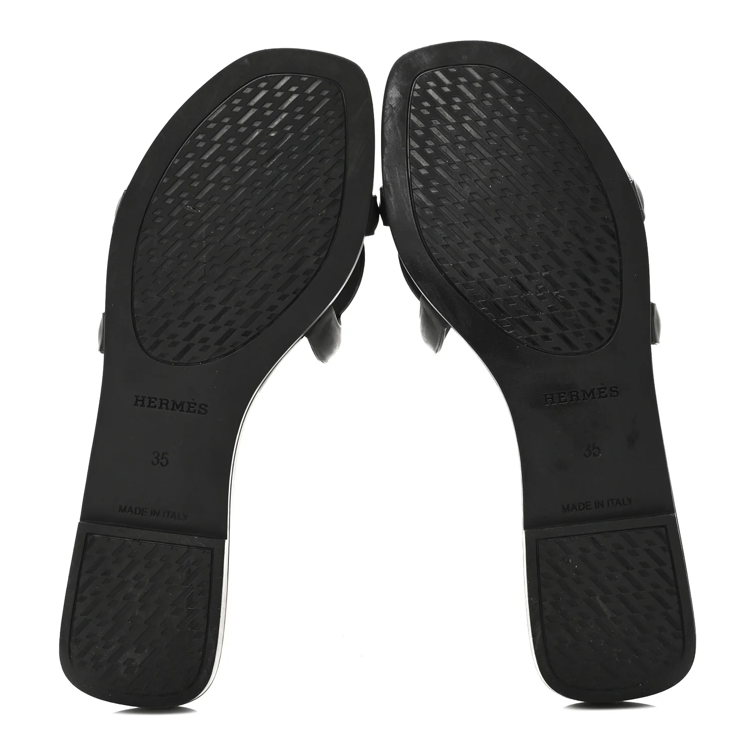Rubber Aloha Sandals 35 Black - Top Club