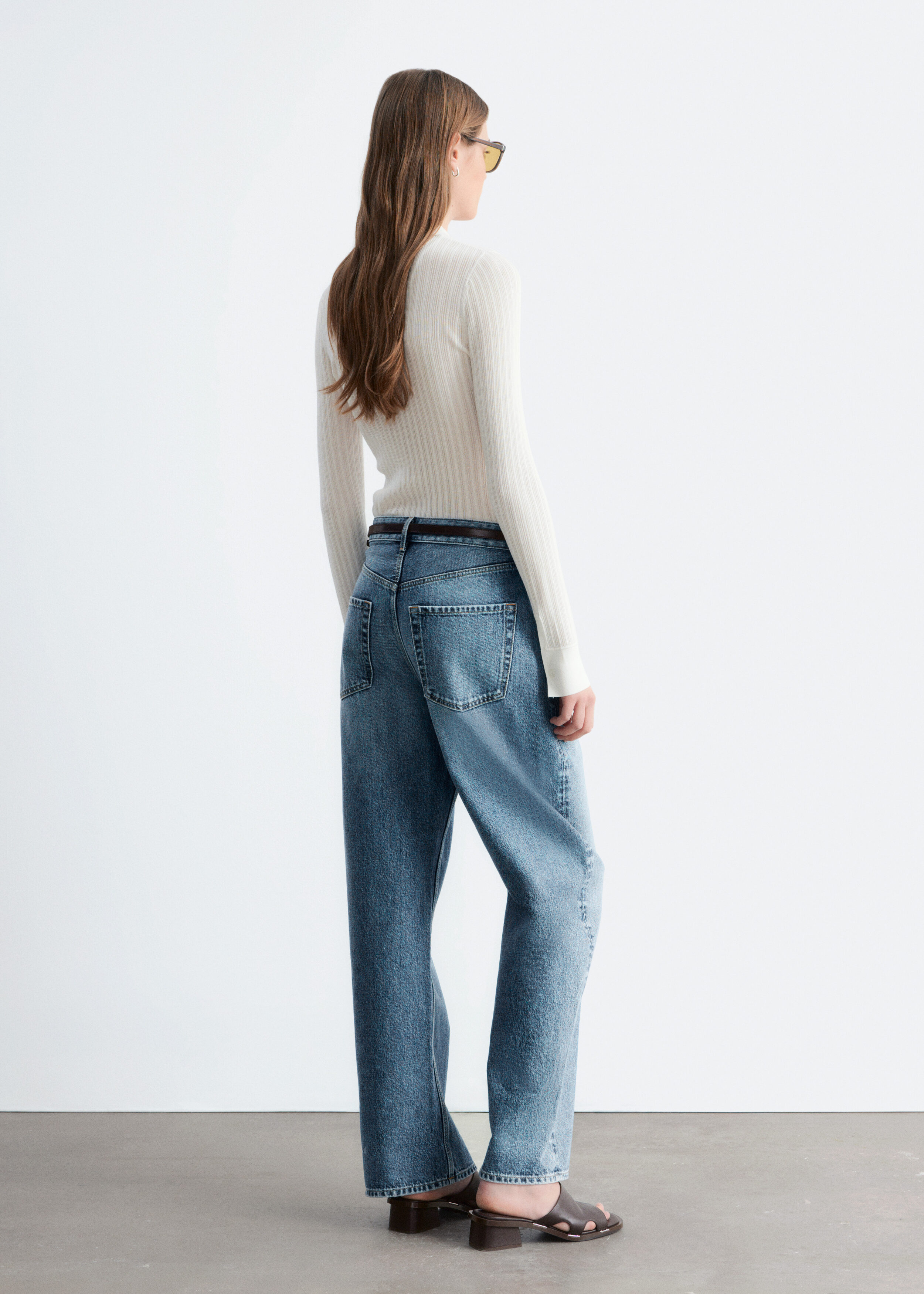 & Other Stories POINTELLE RIB POLO SHIRT