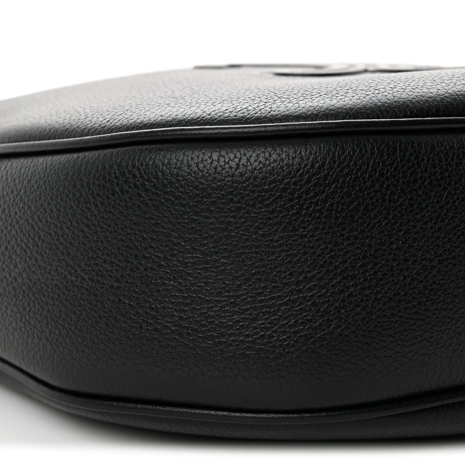 Supple Calfskin Cuir Triomphe Small Heloise Shoulder Bag Black - Top Club