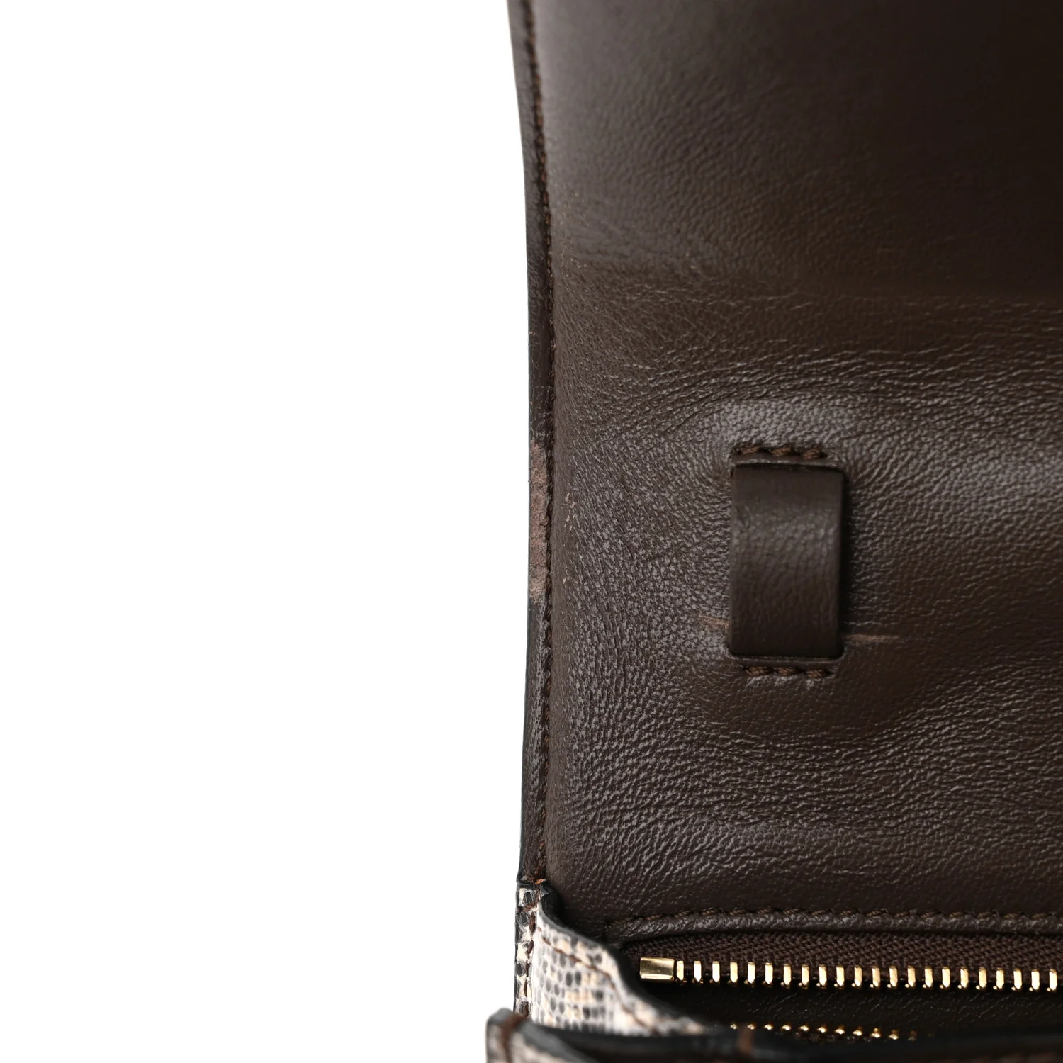 Lizard Small Classic Box Flap Bag Natural - Top Club