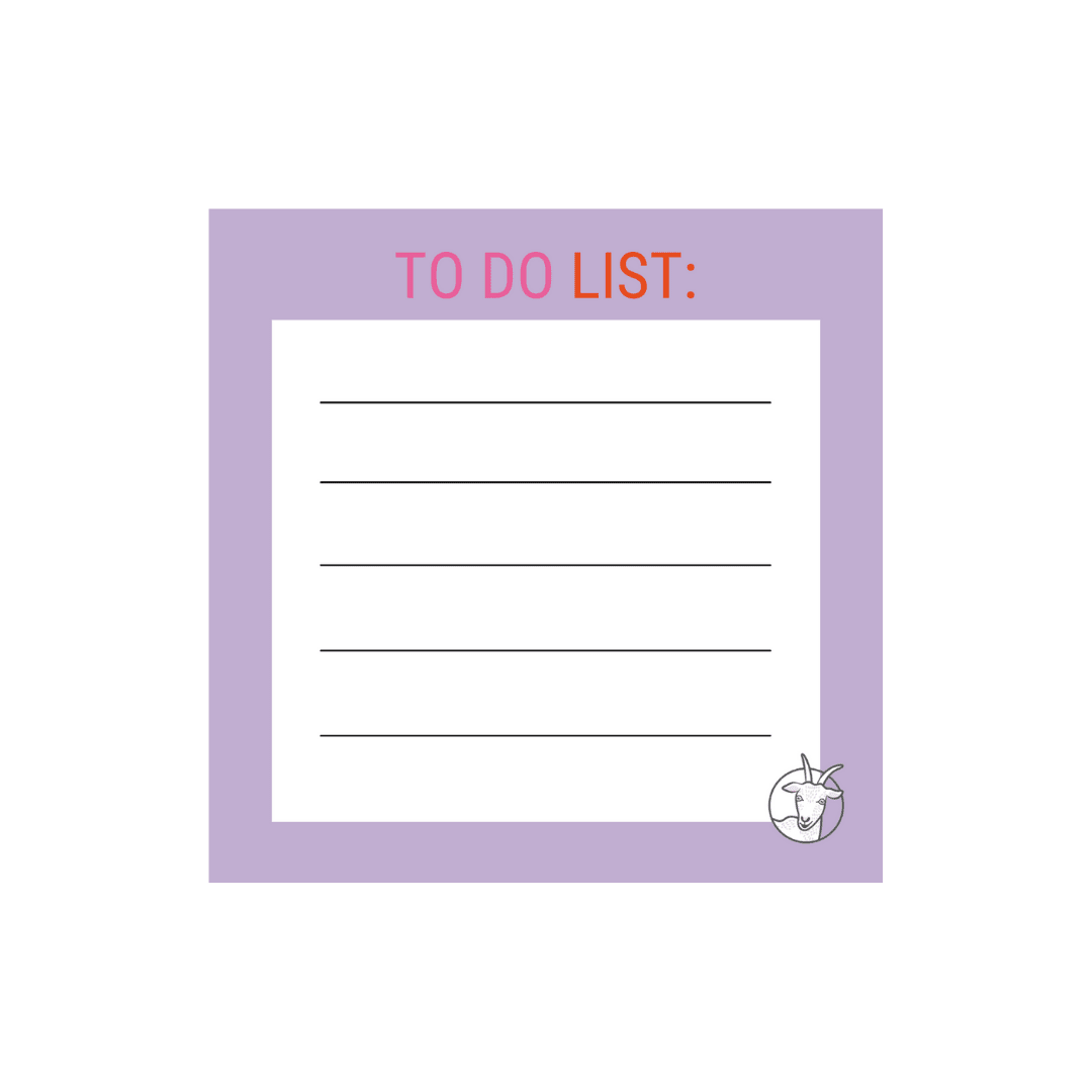 Notitieblokje To do list