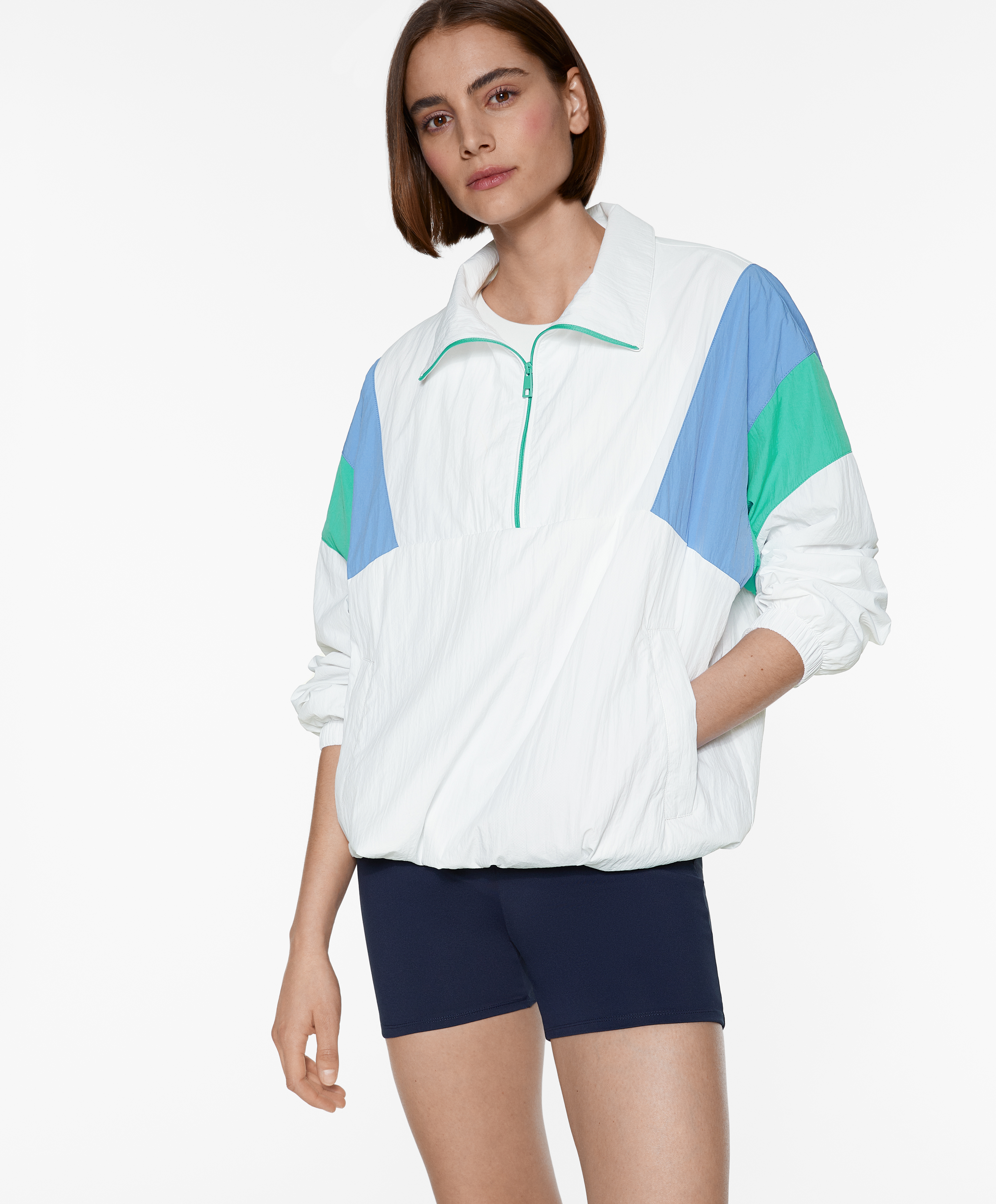 OYSHO Water-repellent oversize kangaroo jacket